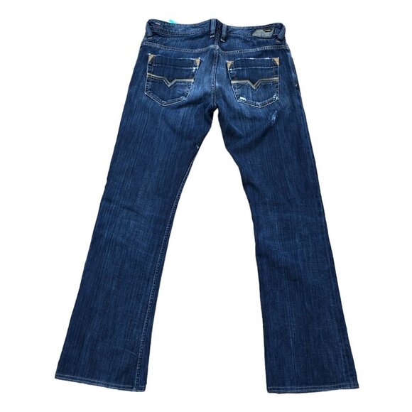 Vintage Diesel Jeans Size 32 TROULEG Blue - Picture 2 of 5